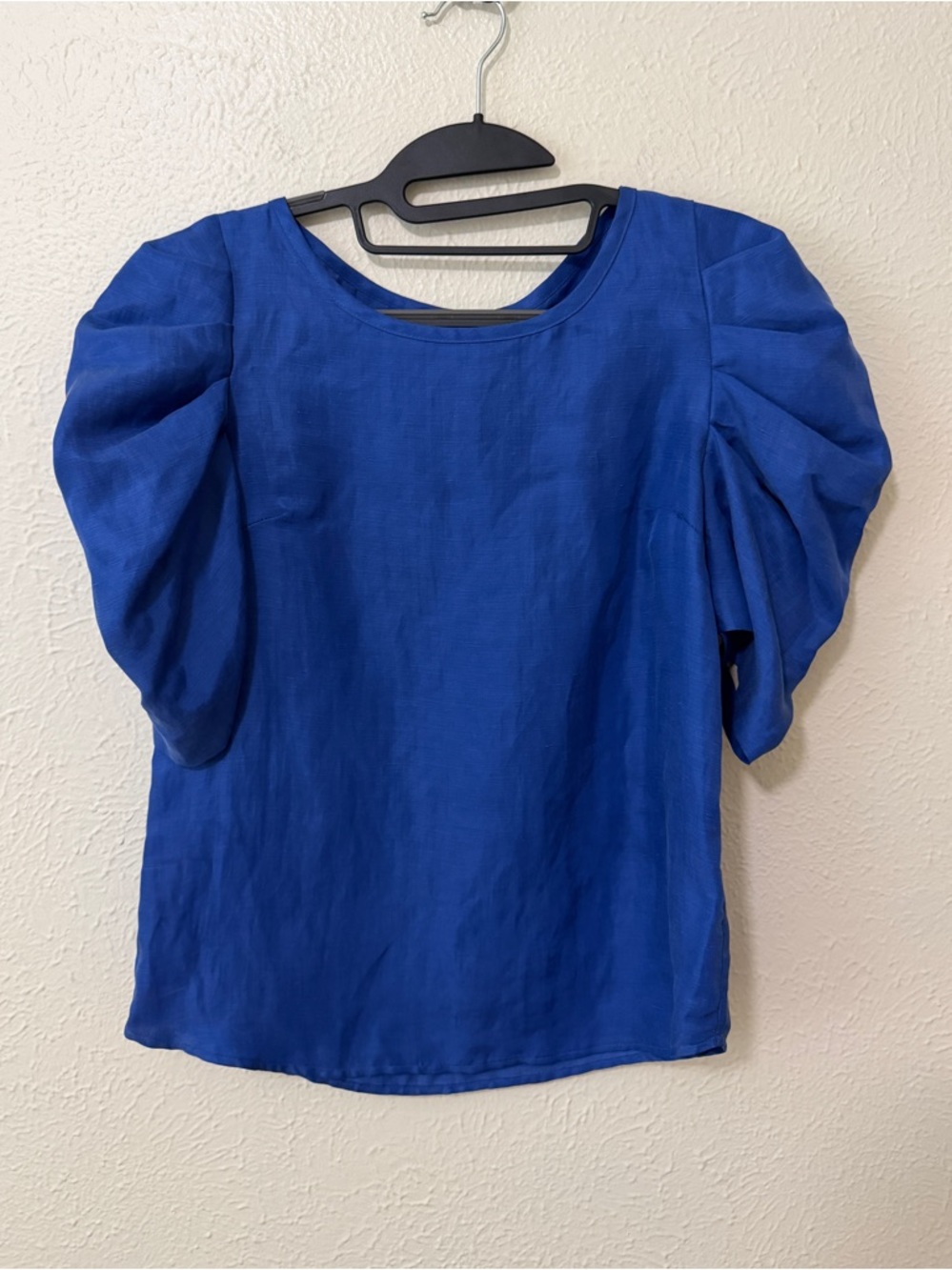 Lavender Brown Puff Sleeve Top